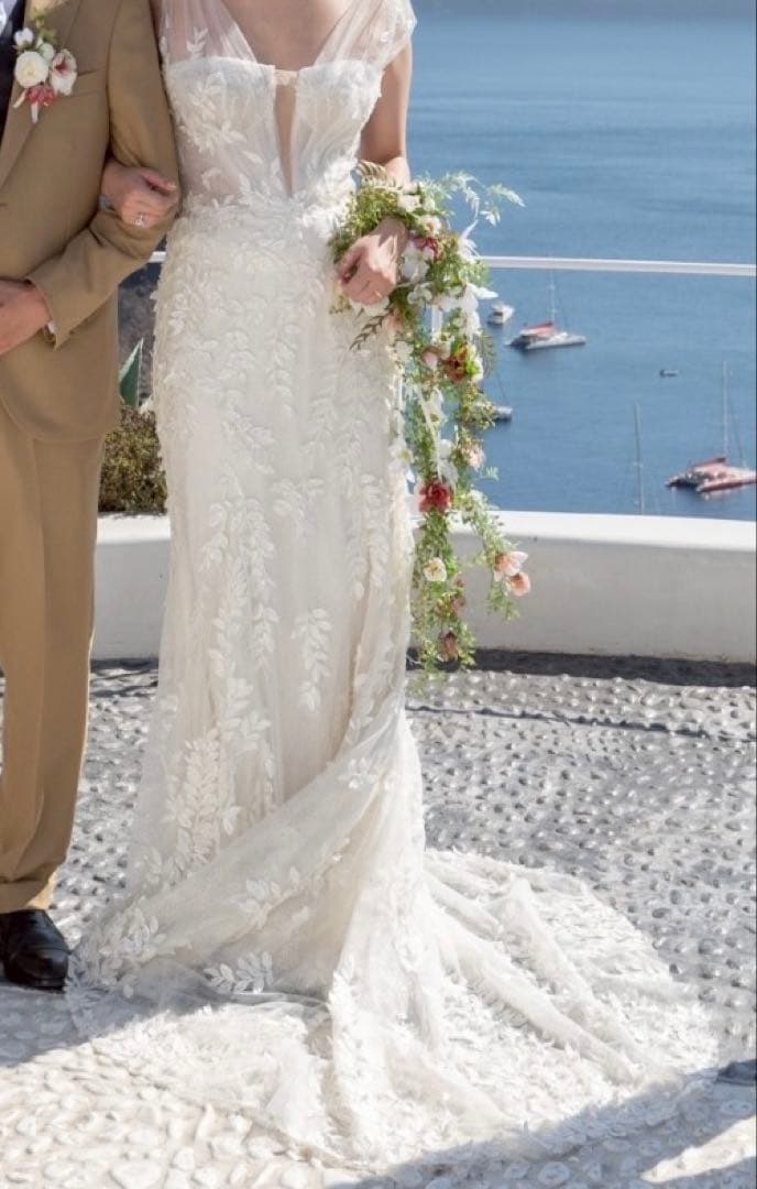 【美品】ウェディング フラワーガーランド ブーケ 約180cm 花束 結婚式