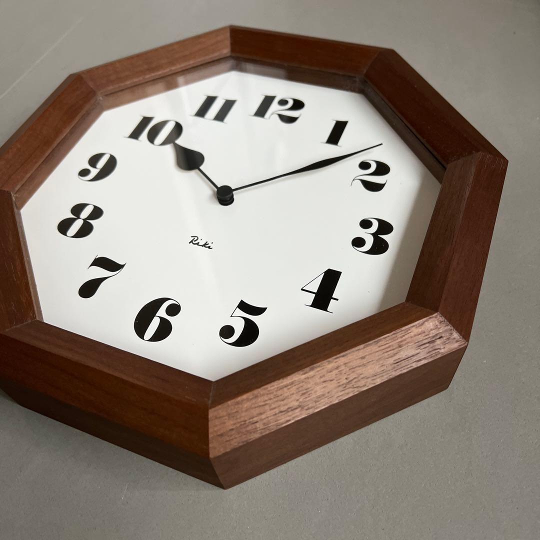Riki clock リキクロック レムノス　八角の時計　掛け時計　IDEE
