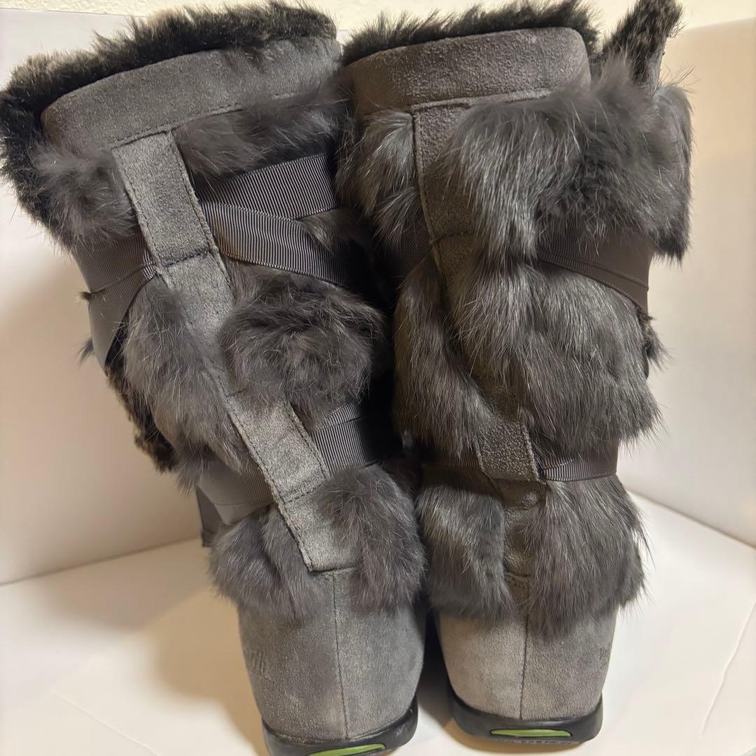 【美品】平成ギャル Y2K archive ファー リボン ムートンブーツ 23