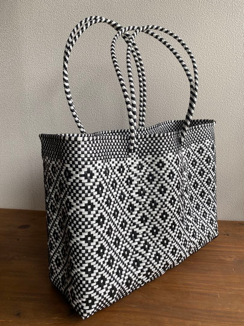 #G133-L1-特大サイズ　メキシコ　オアハカ直送　メルカドバッグ