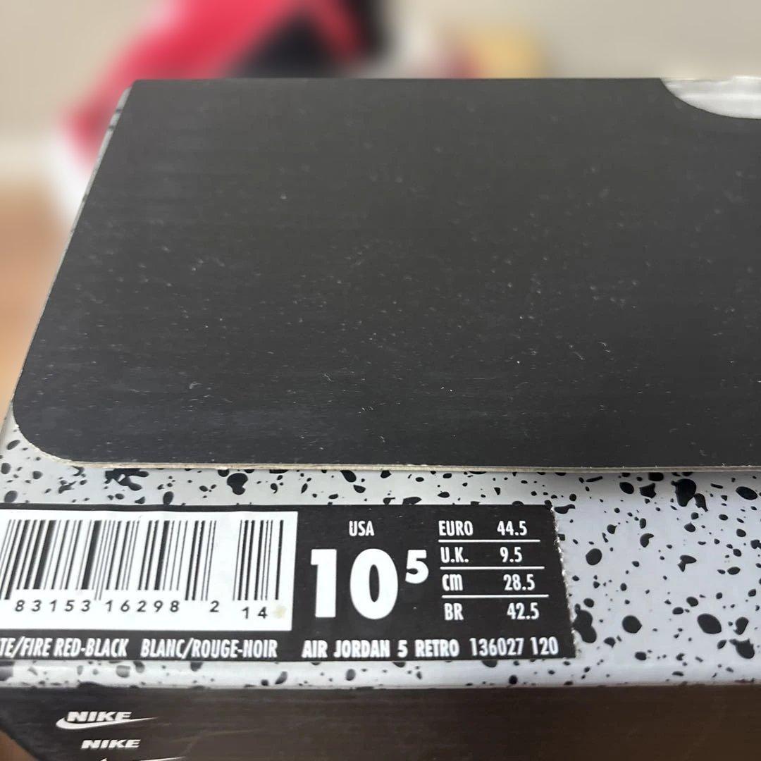 NIKE エアジョーダン5 Fire Red 28.5cm