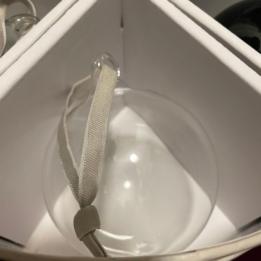  ガラスボール オーナメント グレー レッド 9個セット