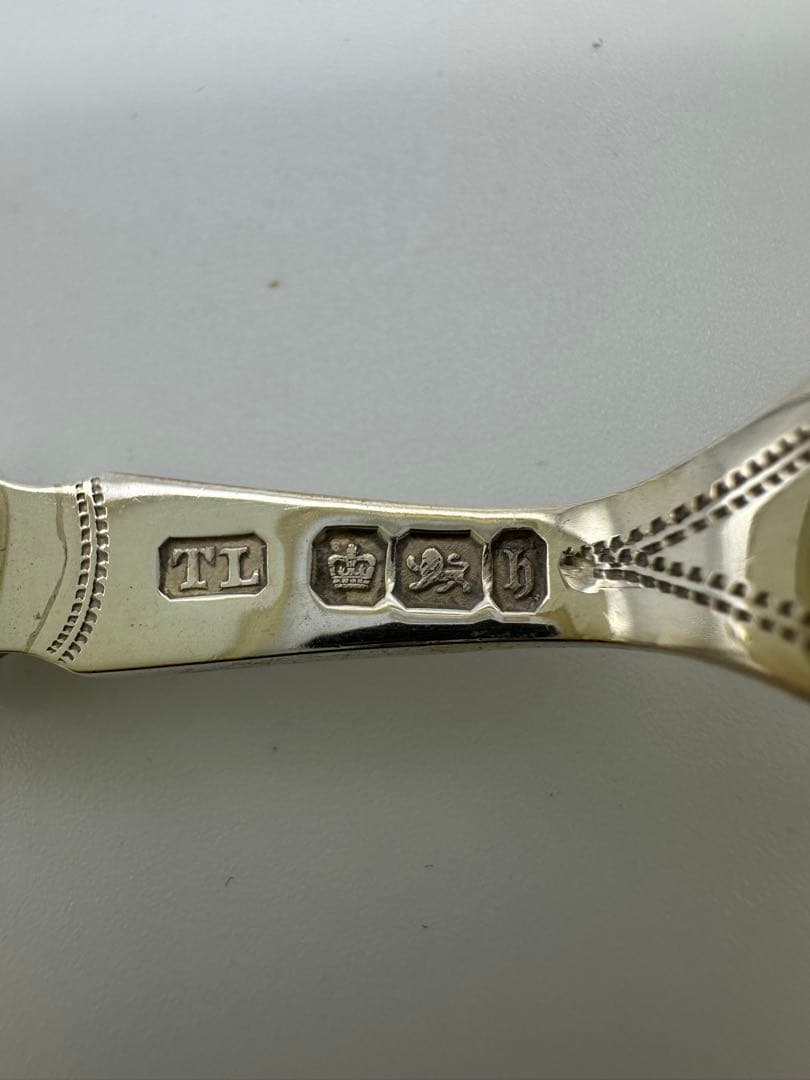 ⭐︎純銀継手 英国製 白蝶貝 マザーオブパールデザートナイフ&フォーク12本 木箱