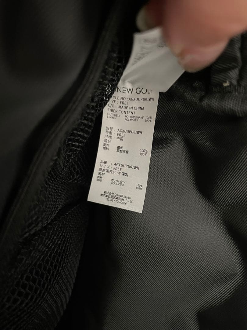 ✴︎新品未使用✴︎ANew スタッズ付きゴルフバッグ ホワイト