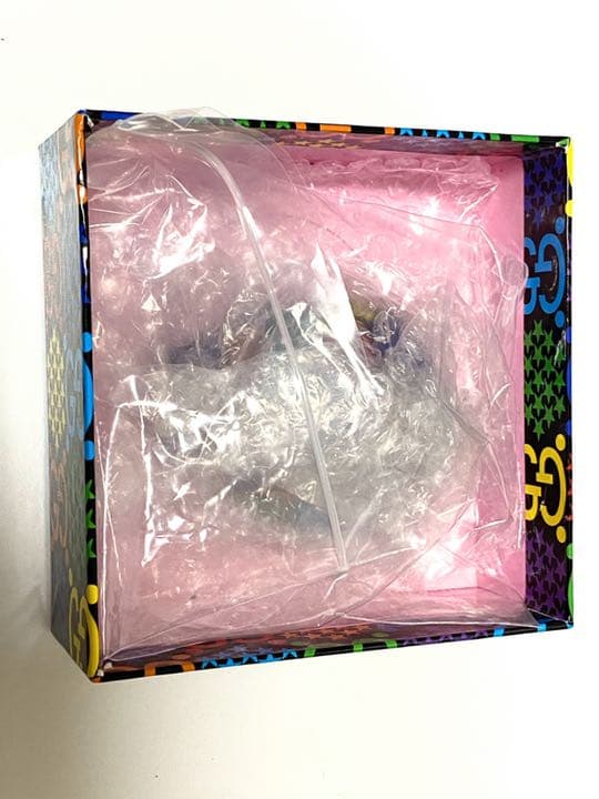 希少　グッチ　ペーパーウエイト　書道　モノグラム　マルチカラー　インテリア　総柄