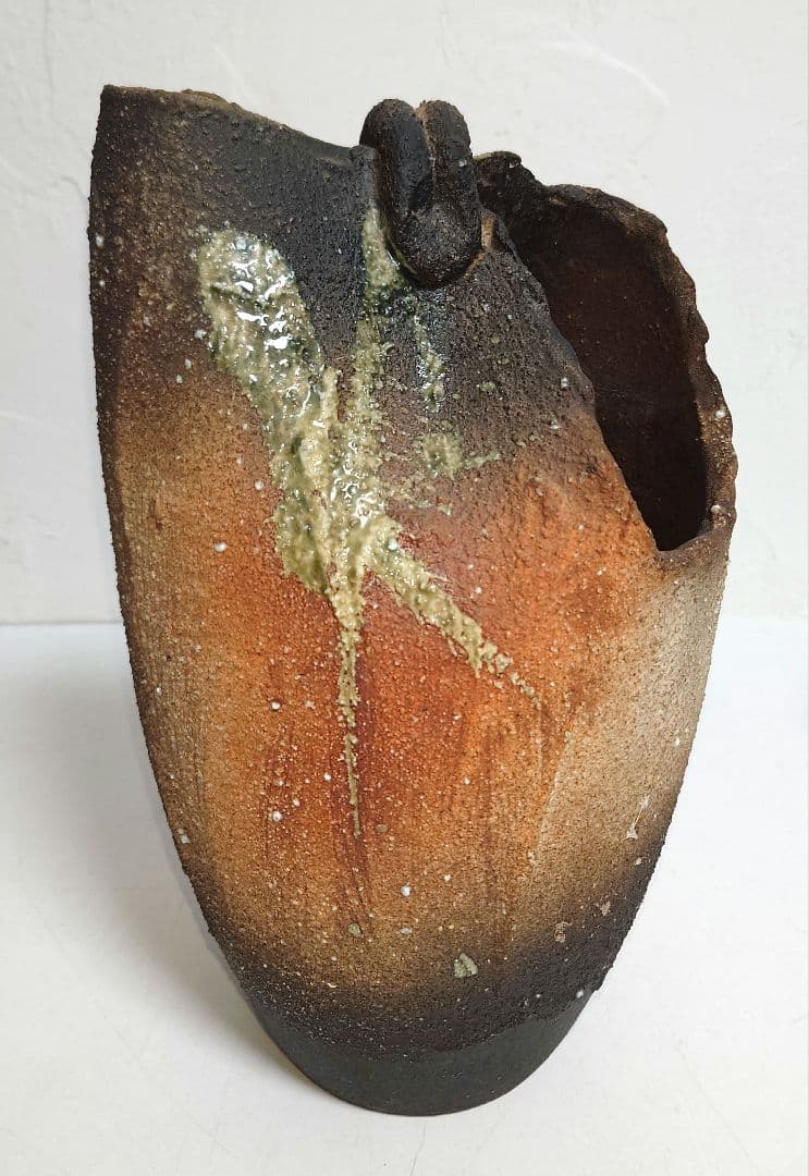 【6点】信楽焼 花瓶 花器 一輪挿 陶芸 明山 工芸 生花 和