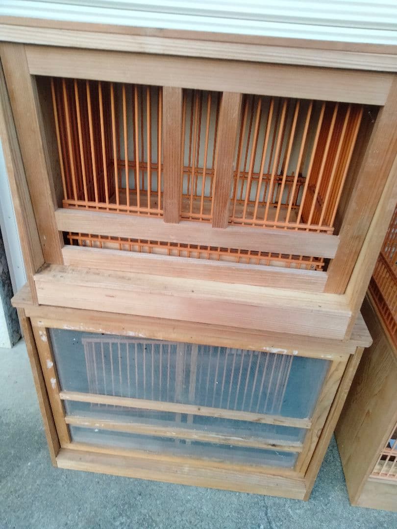 引き取り限定　メジロかごセット 大中小 付属品付き