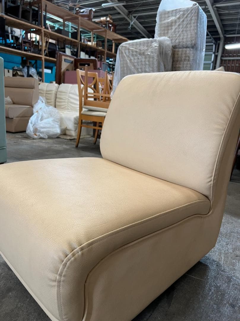 業務用 シングルソファ ベージュ 一人掛け 店舗家具 ダイニング