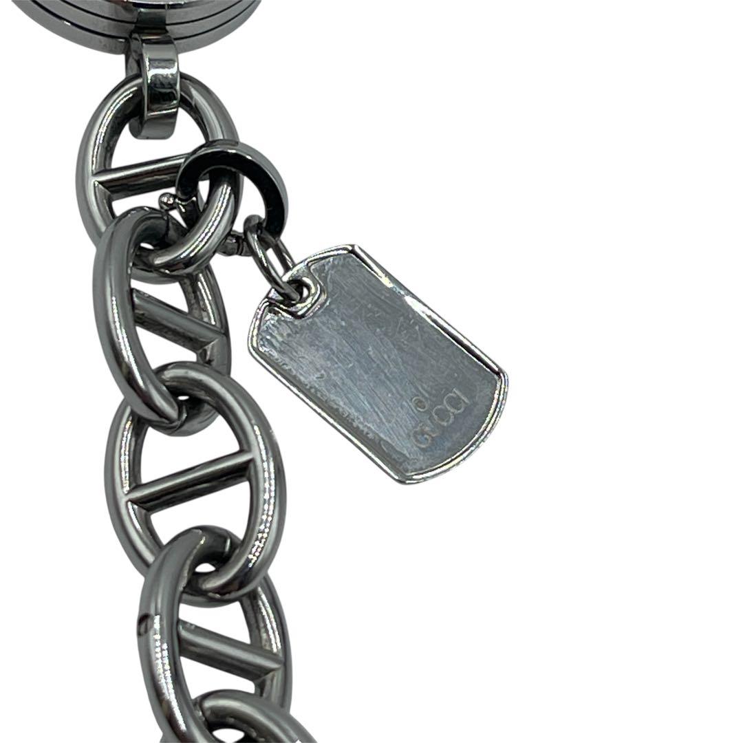 GUCCI シルバー チェーンブレスレット時計 107 28123