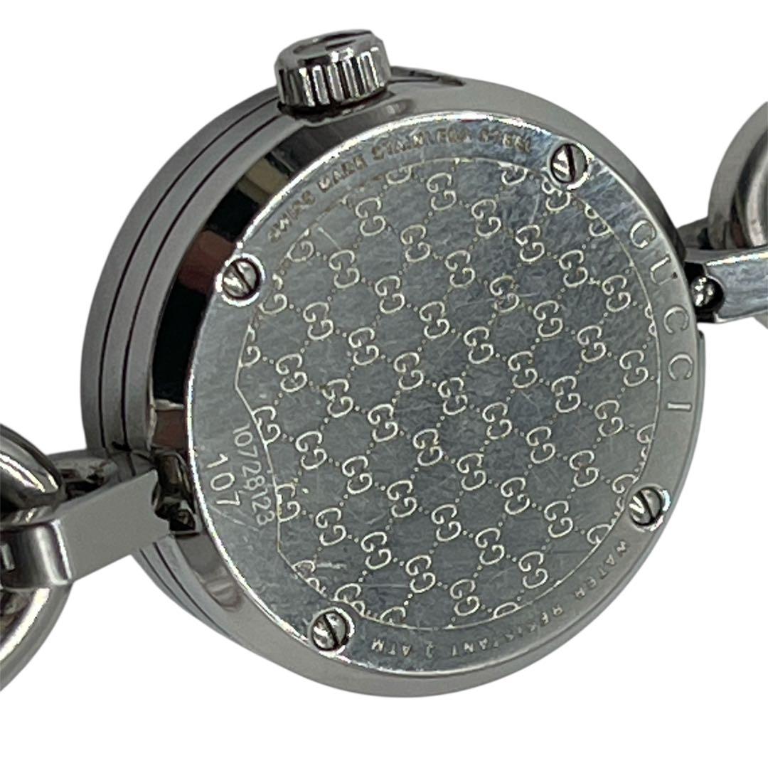 GUCCI シルバー チェーンブレスレット時計 107 28123