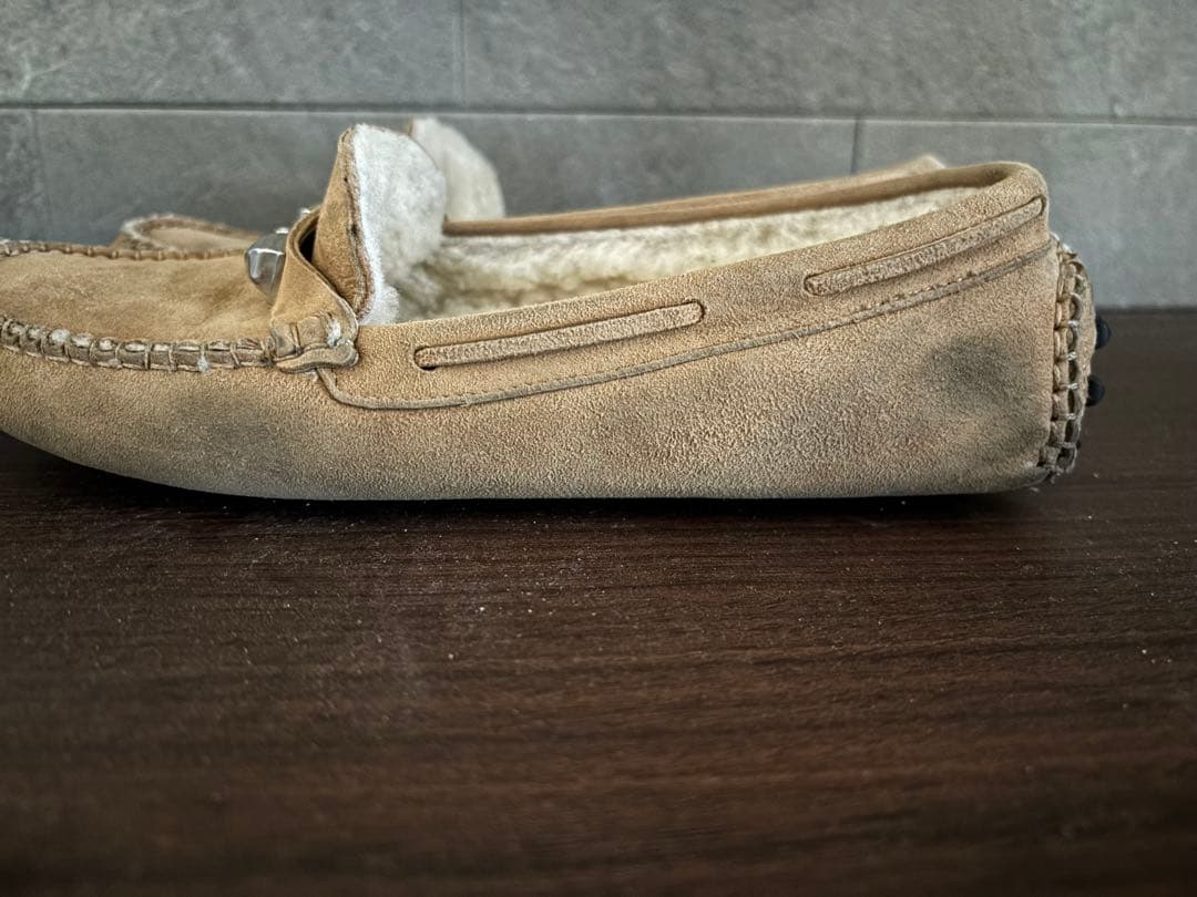 エルメス　37 モカシン　ムートン　23.5cm 24cm