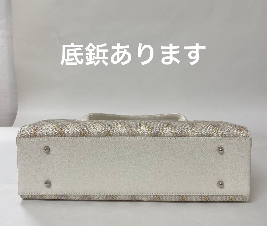 【新品未使用】組織帯地使用　利休バッグ横長⑤