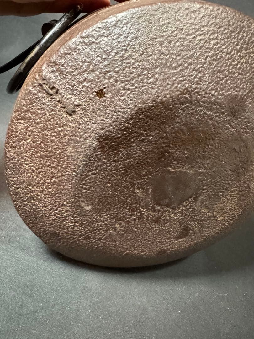 G63 送料無料　茶釜　竹地紋　肩衝釜　釜師　浄義　茶道具　茶道　木箱