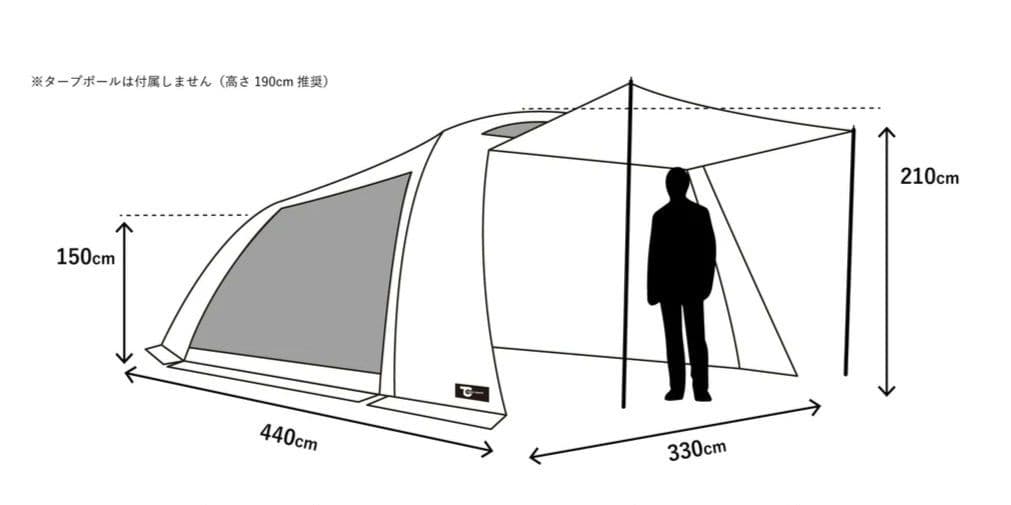 TOKYO CRAFTS テンビ シェルター　カーキ