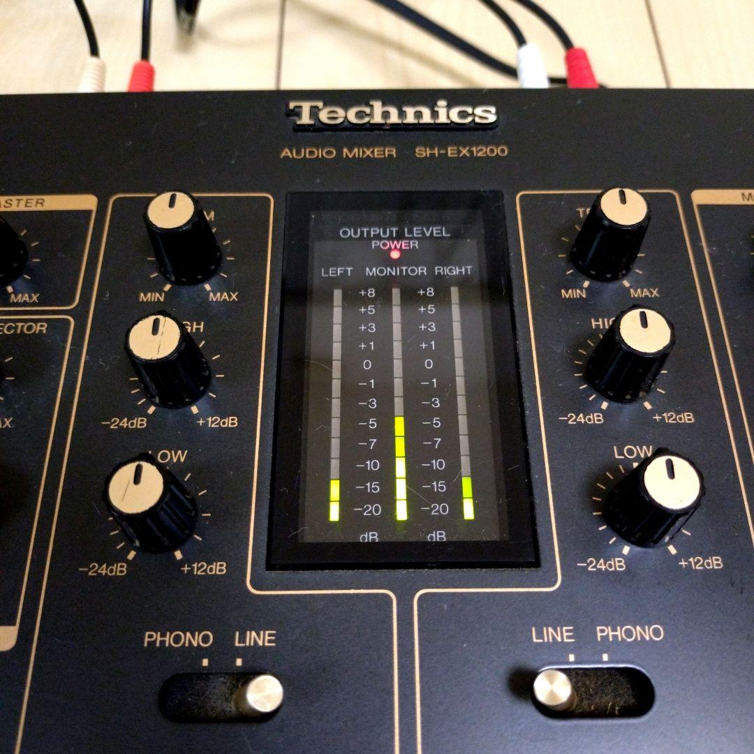 動作確認済み Technics DJ Mixer SH-EX1200 BK