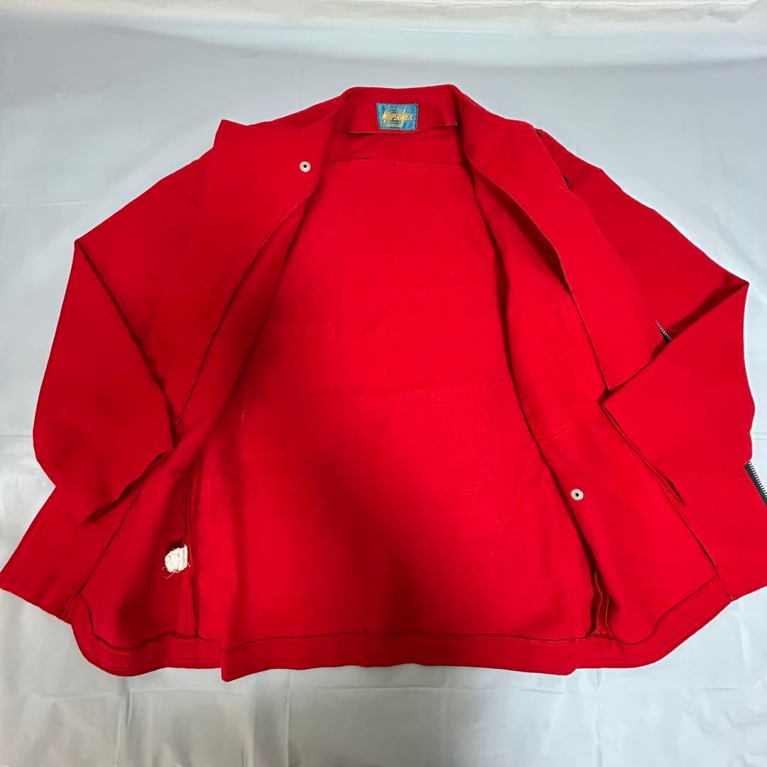 【groupie】クリームソーダ　赤ボンデージジャケット　ジッパー付き