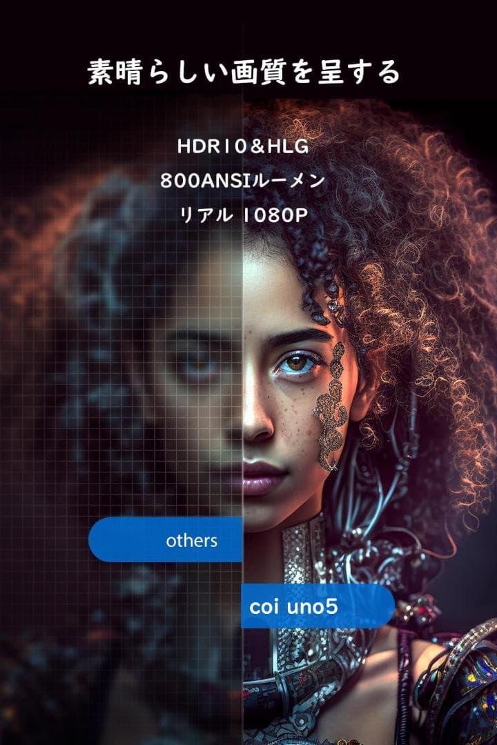 ★新品未開封★ COI UNO5 プロジェクター Netflix認定 ホワイト