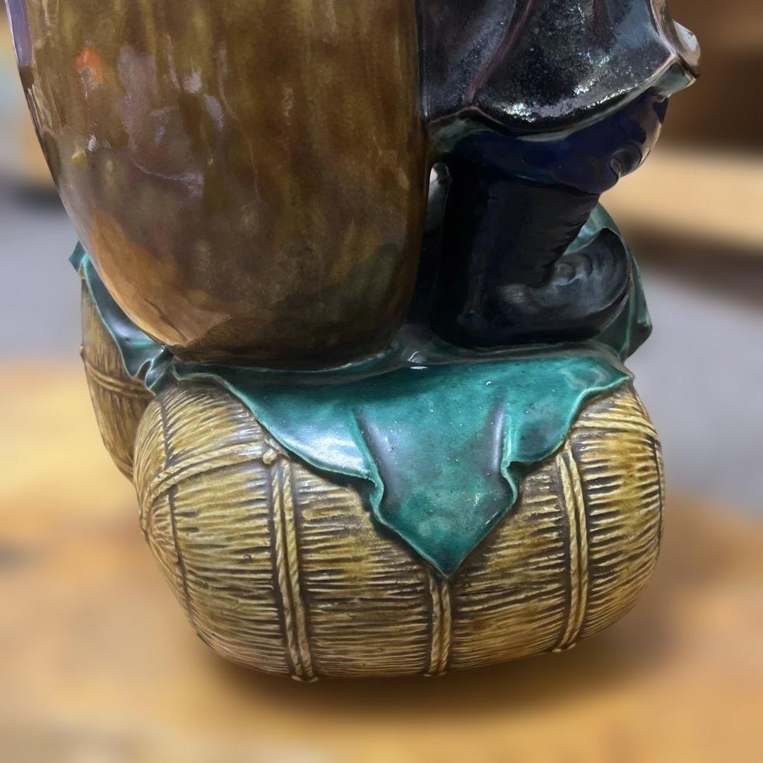 九谷焼　三俵大黒　骨董品　縁起担ぎに　ヴィンテージ