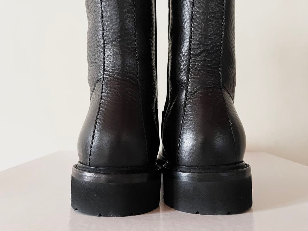 新品未使用 2024完売 マーガレットハウエル レザージップアップブーツ 20万