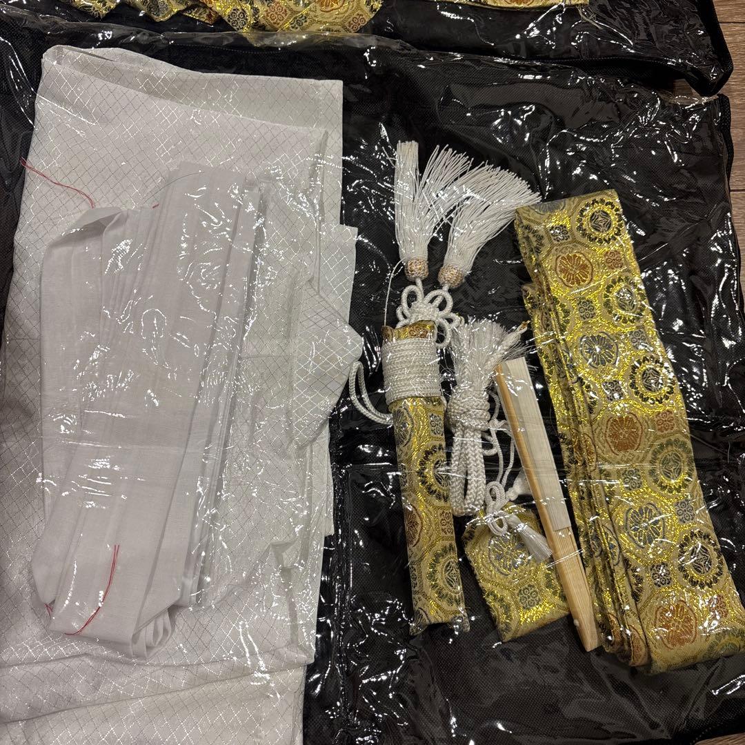 七五三 伝統衣装 鶴と花の刺繍　　14点セット