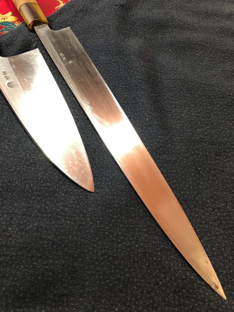 【研ぎ済み】青鋼・本鍛錬・水牛口　出刃包丁　柳刃包丁　刺身包丁　ナイフ　釣り