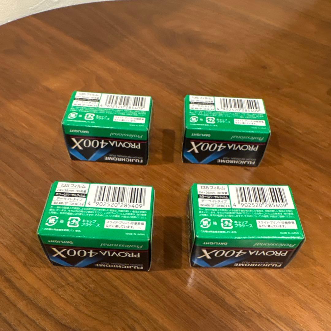 稀少 FUJIFILM PROVIA 400X フィルム 36枚撮 × 4本