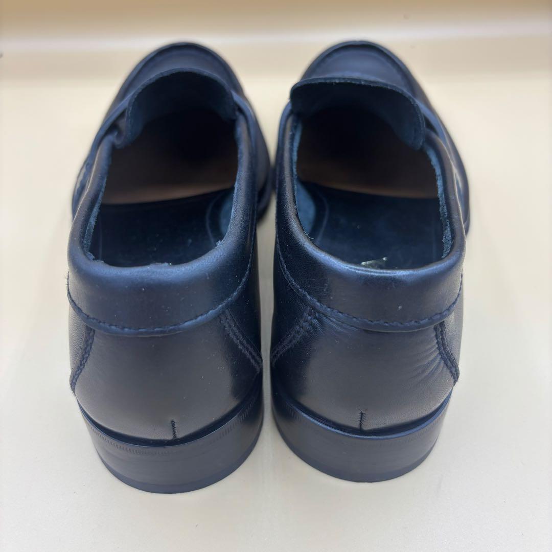 PRADA 黒 ローファー メンズ 7 1/2 レザー