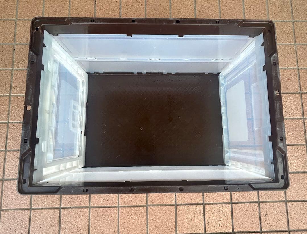 アスクル 折りたたみコンテナ 現場のチカラ ブラウン　20個セット