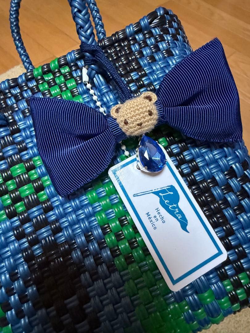 オンライン完売品！ファミリア　メルカドバック ブルーチェック