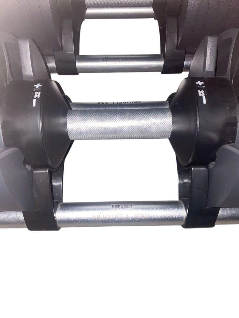 【良品】NUOBELL フレックスベル 32キロ2個、スタンド1/4梱包①