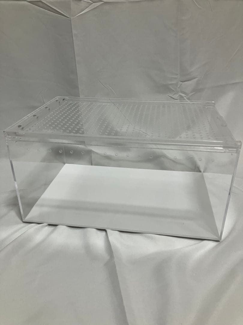 【5box】30×20×15 白底 レプタイルボックス同等　マグネット アクリル