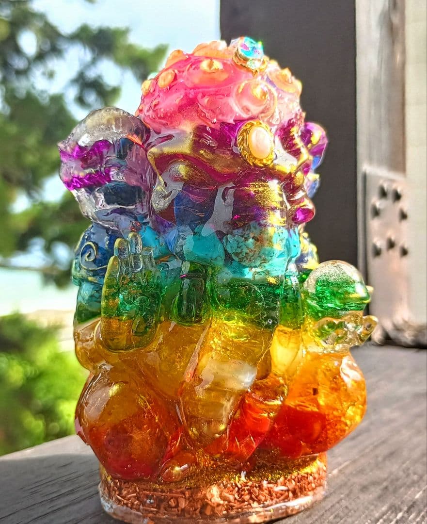 CHAKRA✧COLOR✧ガネーシャ神✧オルゴナイト