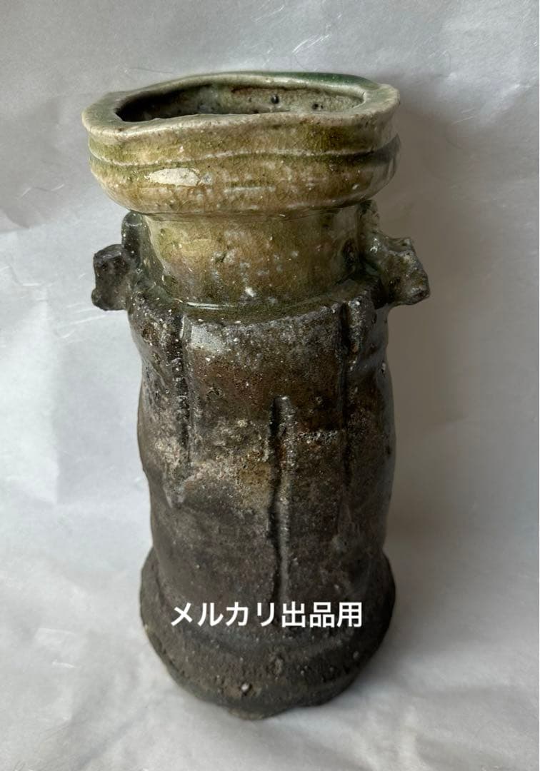 杉本貞光　伊賀耳付花入　伊賀　信楽　寺垣外窯　茶道具　共箱