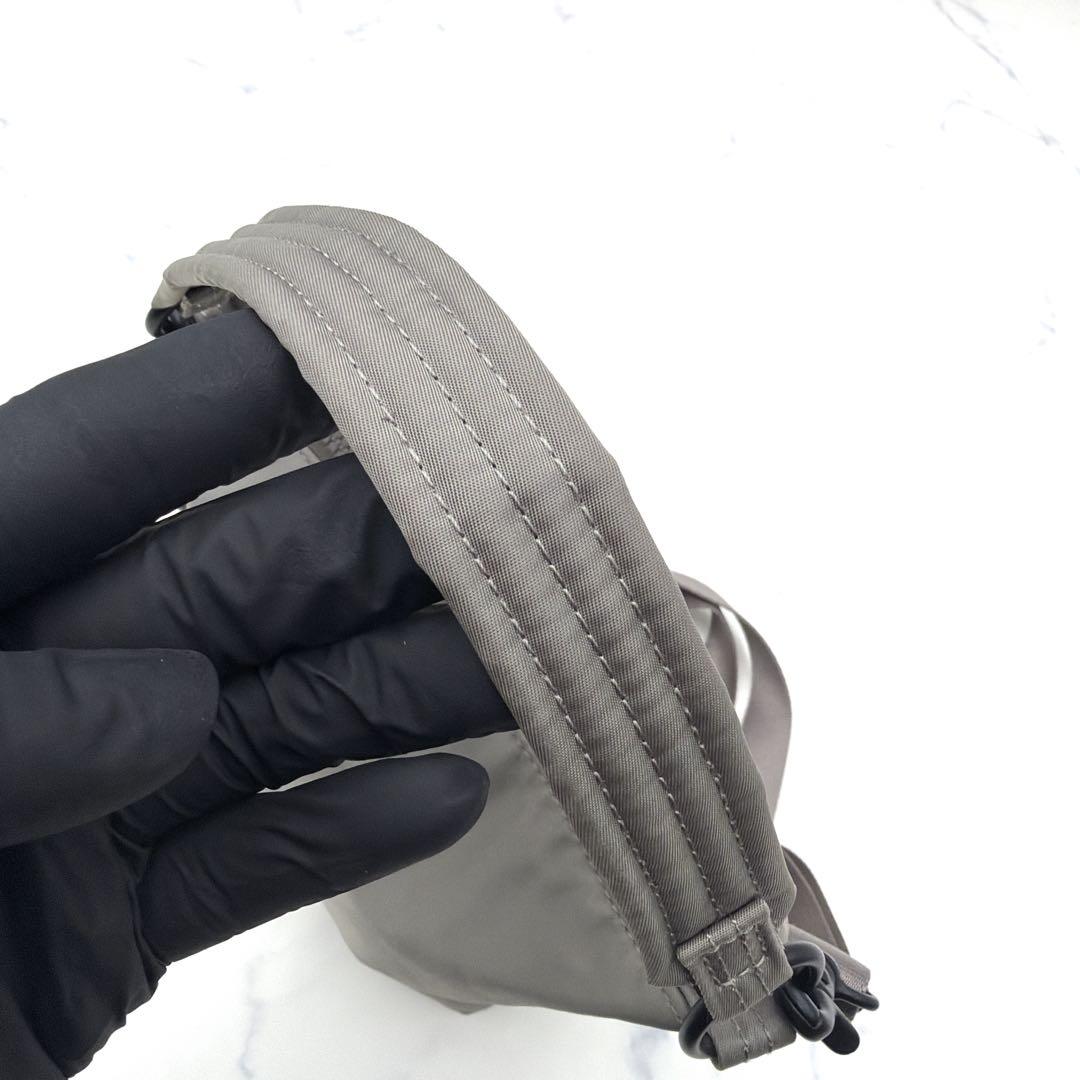 美品 ポーターガール シェル 2way ショルダーバッグ グレー 軽量 斜め掛け