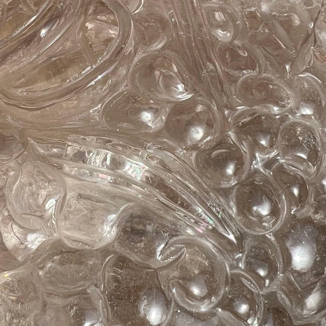 ✨富を招く至高の霊獣✨レインボー ライトニング水晶 三脚蟾蜍 金蟾 天然石 財運