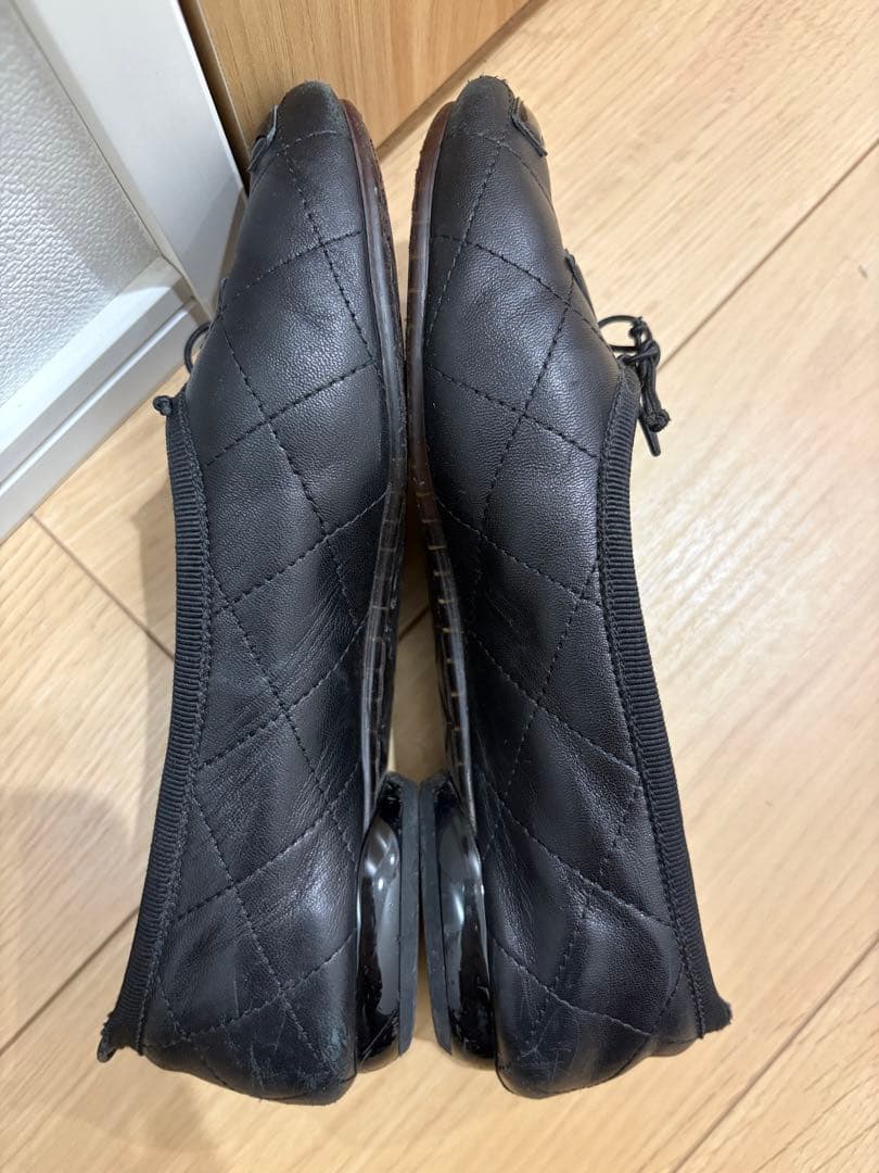 CHANEL ブラック バレエシューズ カンボン 35サイズ シャネル