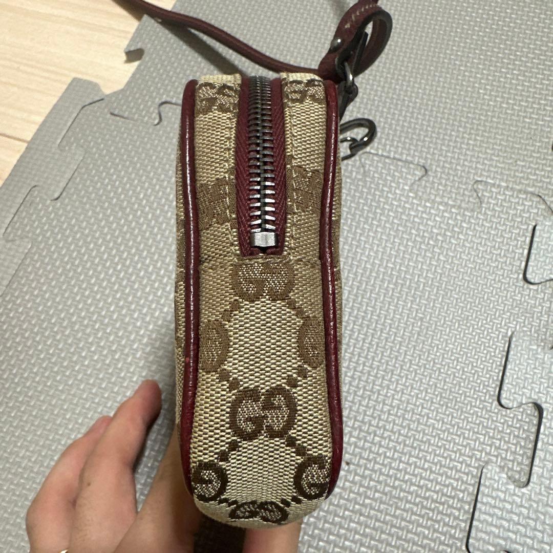 バッグ】GUCCI グッチ GGキャンバス ポシェット ショルダーバッグ