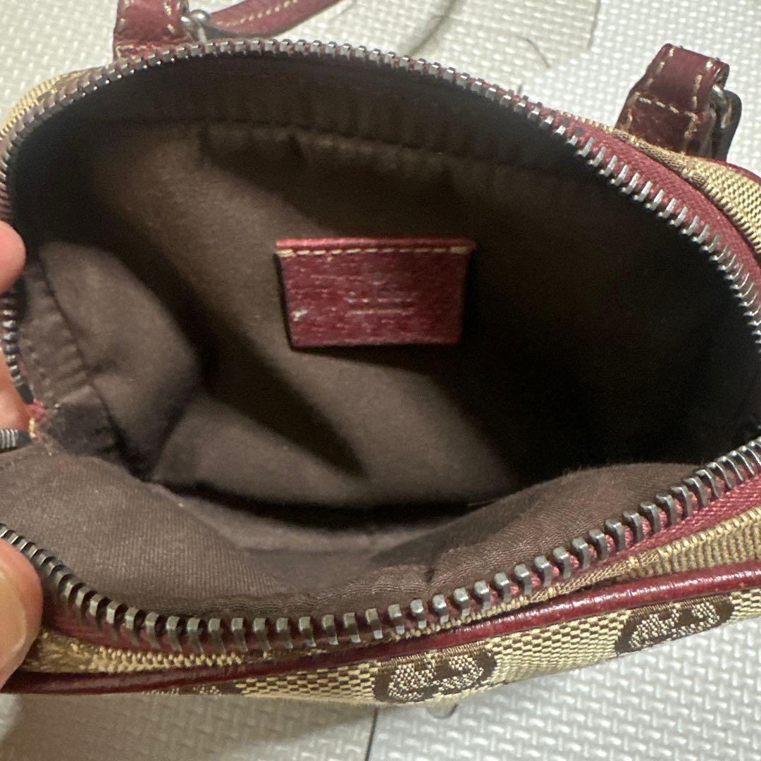バッグ】GUCCI グッチ GGキャンバス ポシェット ショルダーバッグ