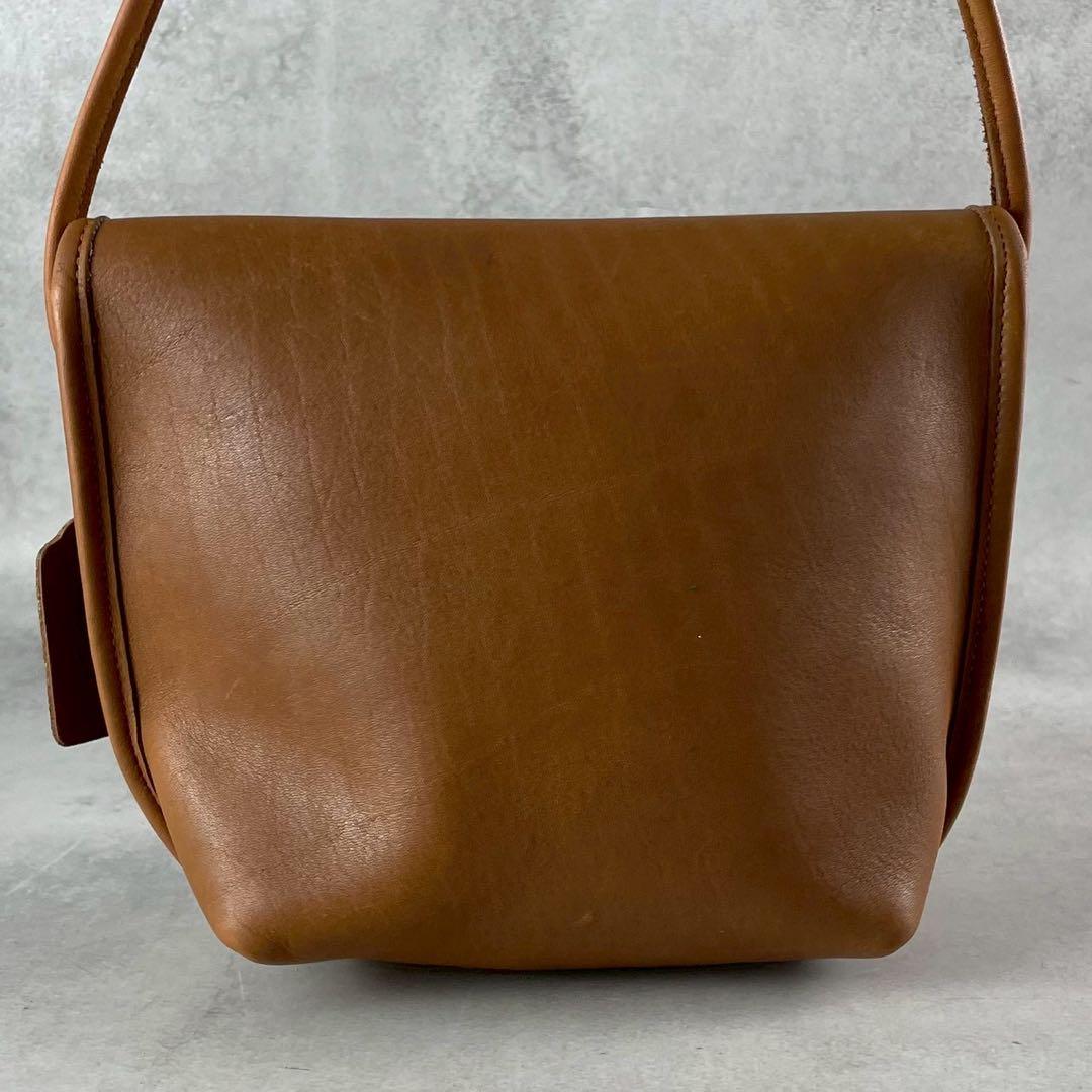 ✨美品✨オールドコーチ　ショルダーバッグ ターンロック　レザー　ブラウン