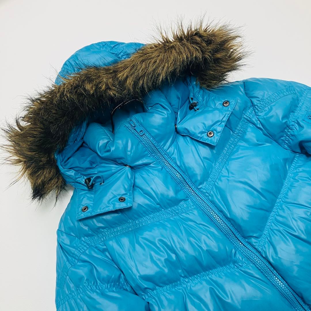 3WAY ユニクロ　ダウンジャケット　Y2K 平成　お兄系　光沢　ファー　M