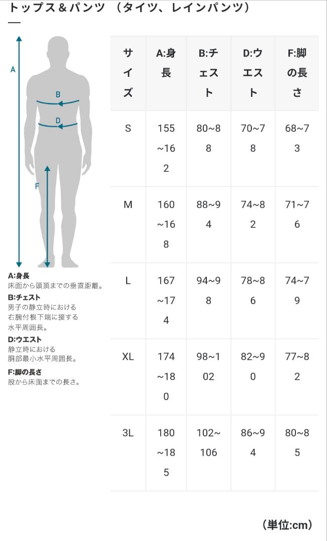 パールイズミ　ウィンドブレーク ビブ タイツMサイズ