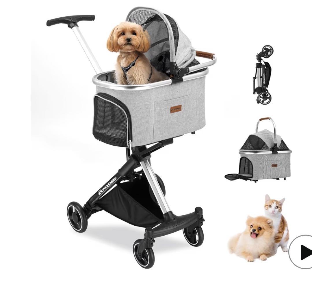 未使用品❣️Echosmile PPS110 ペットカート　グレー　ペットキャリー