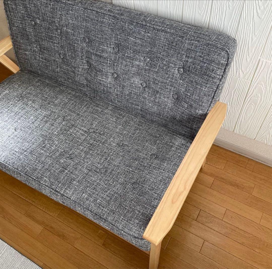 【引取のみ】カウチソファー 二人がけソファー