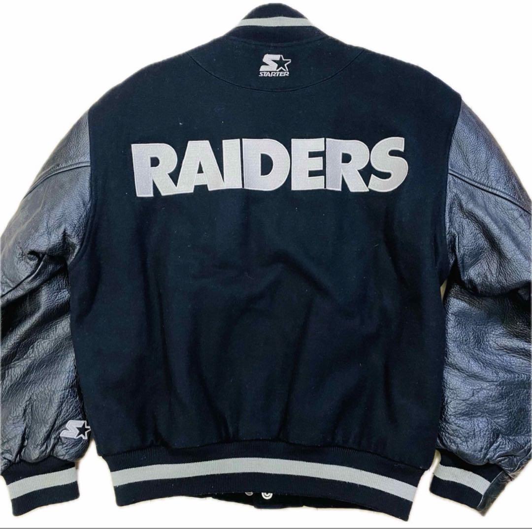 NFL RAIDERS メルトンレザースタジャSTARTER