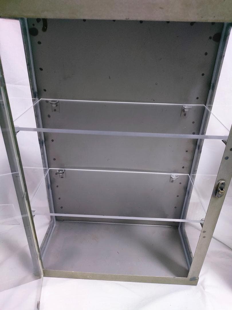 スチールショーケース 2セット　ディスプレイ　棚　ヴィンテージ　アンティーク