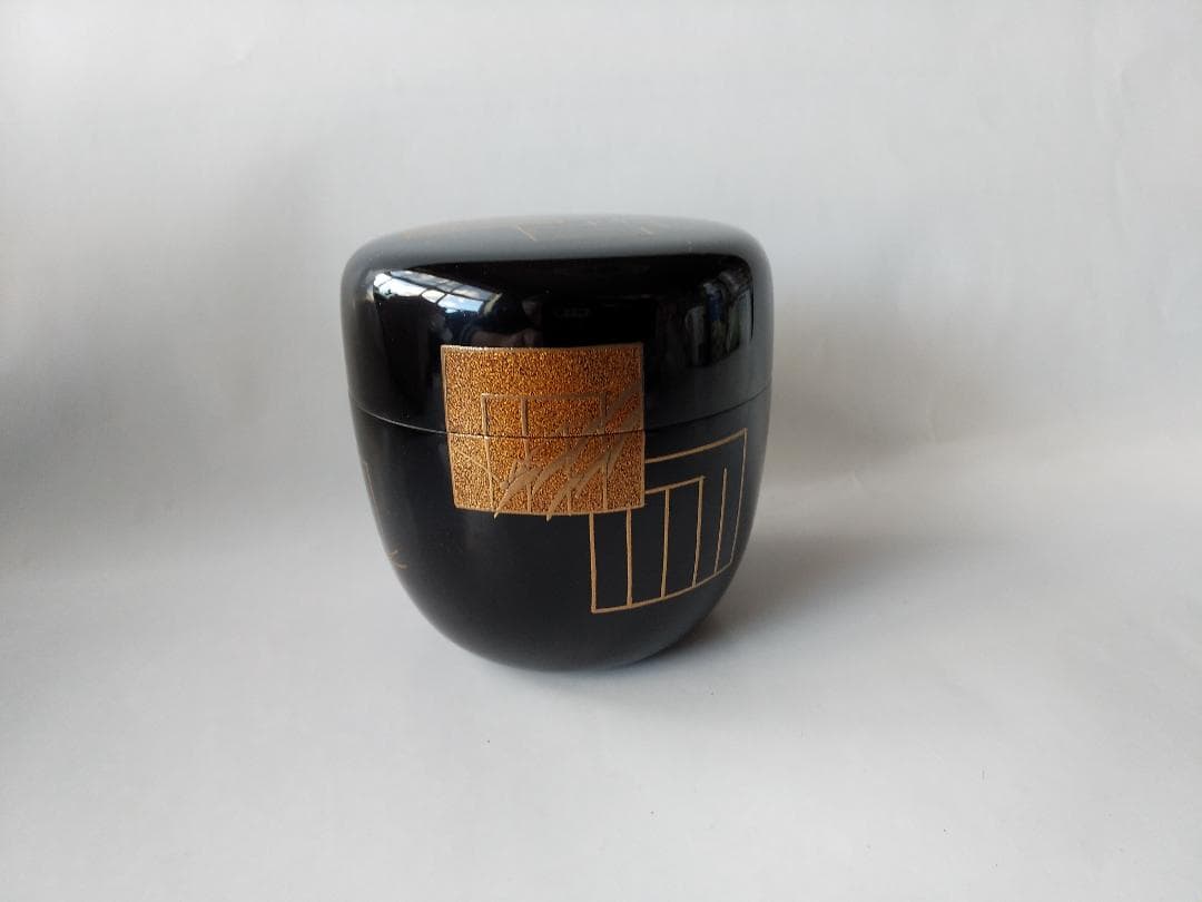 中村宗悦 作 源氏香図 中棗 共箱 共布 漆器 漆芸 抹茶 茶道具 新品 未使用