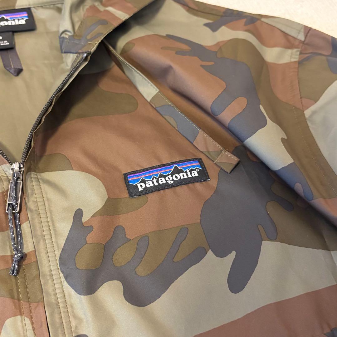 【美品】patagonia カモフラージュ 迷彩 ナイロンジャケット S