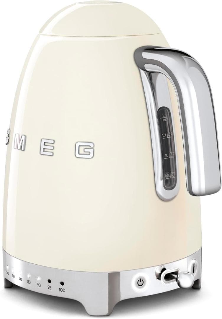 Smeg 電気ケトル 1.7リットル KFL04 CRUS CR [並行輸入]