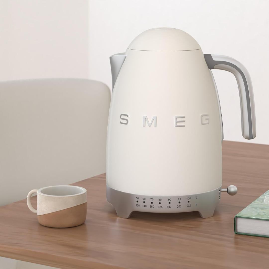 Smeg 電気ケトル 1.7リットル KFL04 CRUS CR [並行輸入]