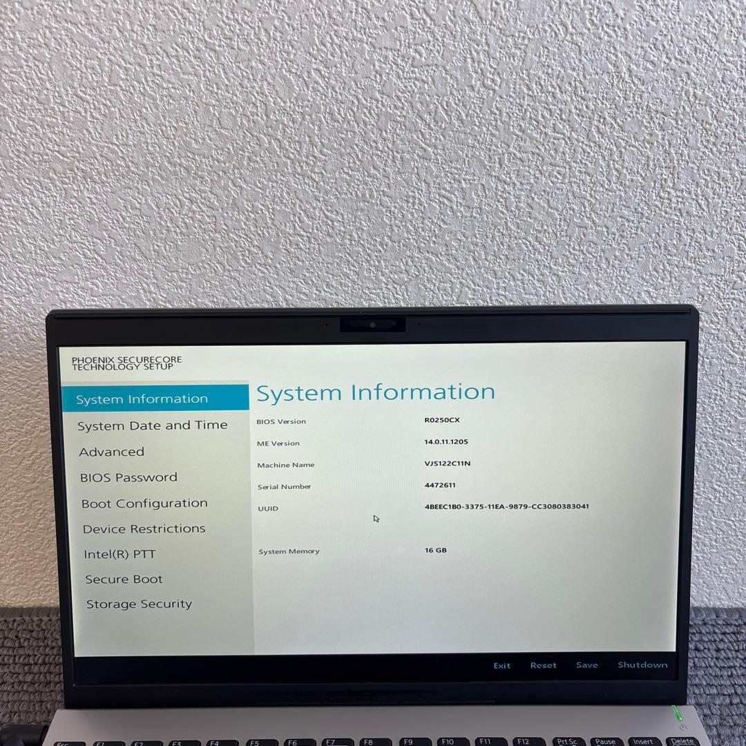 Sony VAIO VJS122C11N i7-10710U メモリ16GB